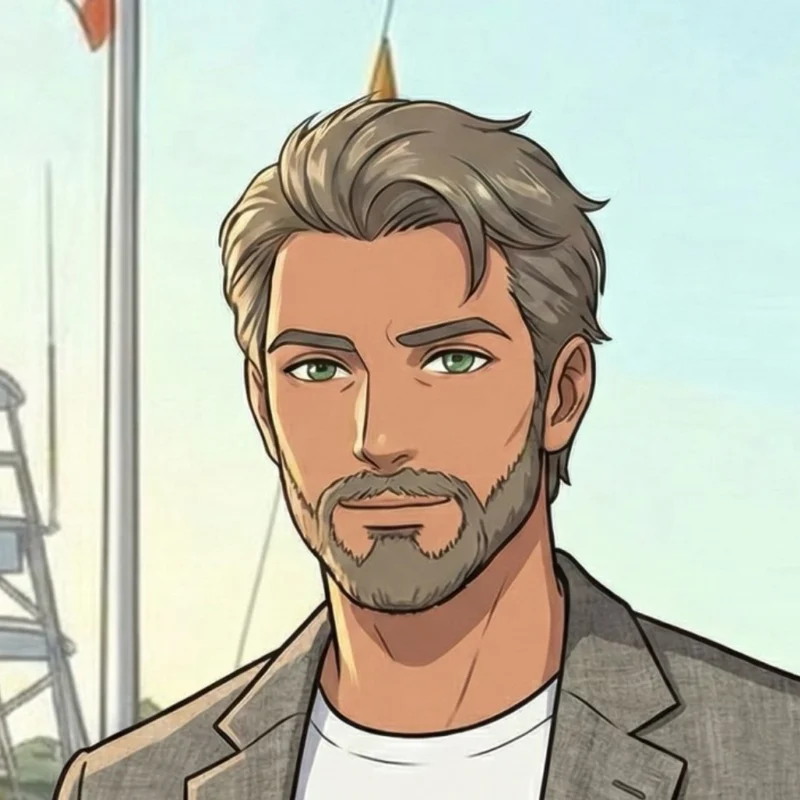 Illustrated portrait of James